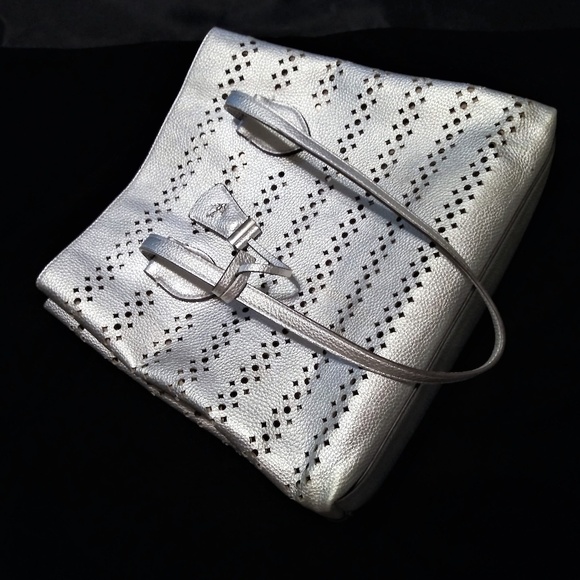 Silver Laser Cut TOTE Gold Inside - Picture 2 of 8